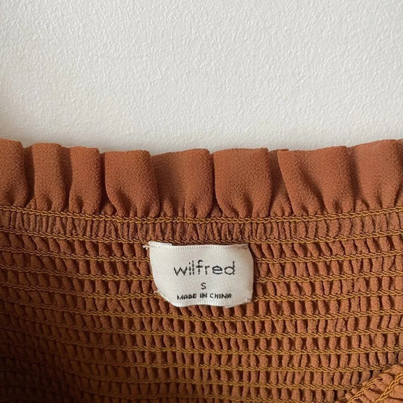 Aritzia Wilfred Tempest Dress in Terrazzo Brown Size Small - Picture 6 of 7